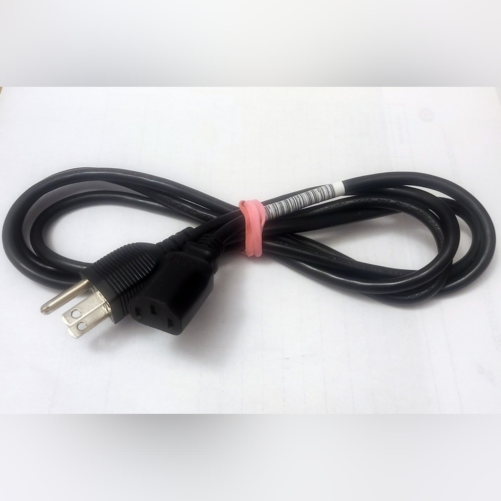 6ft AC Power Supply Cord Cable (3-Prong 3-pin) - PC Computer